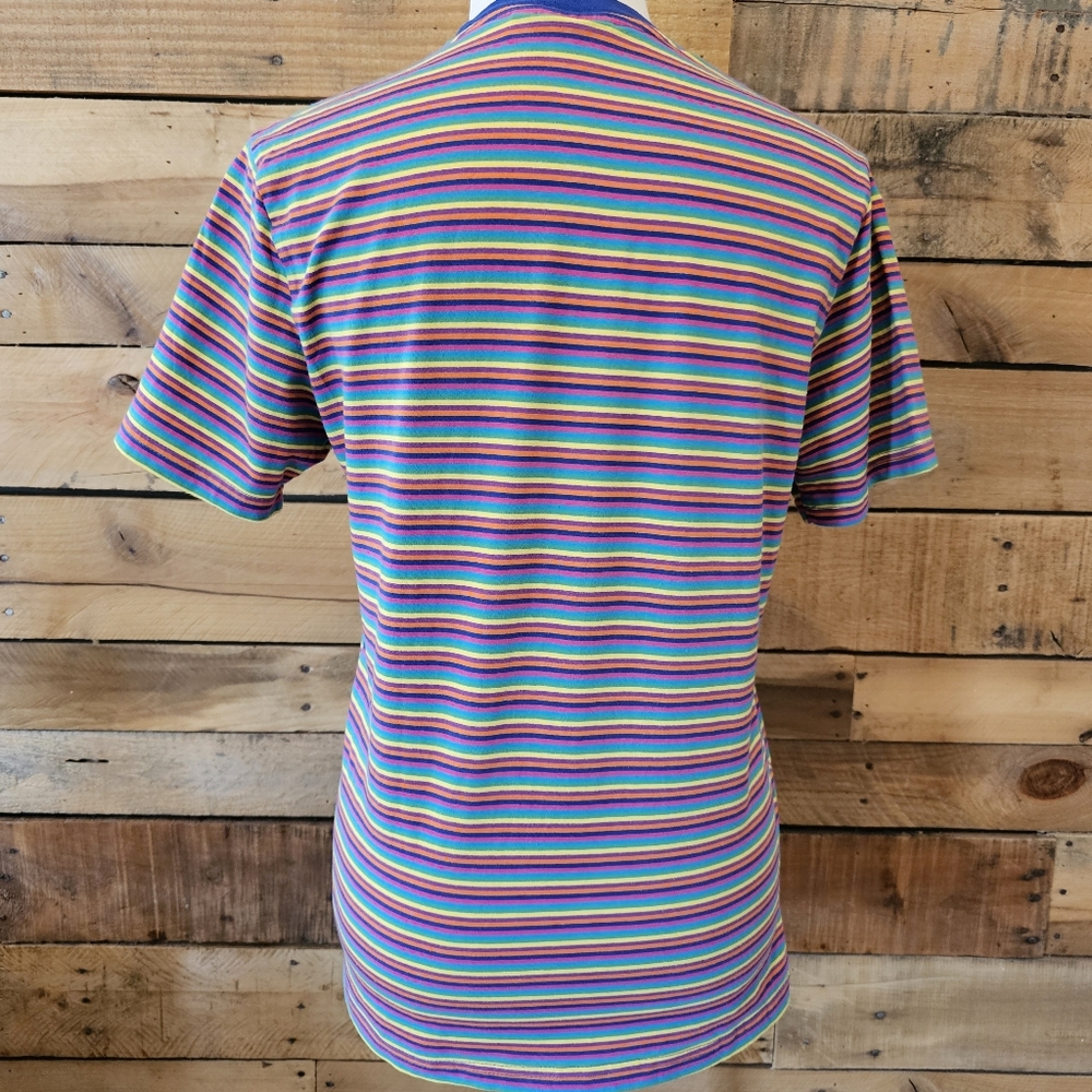 SpongeBob Squarepants rainbow stripe t-shirt Size S - Picture 5 of 5